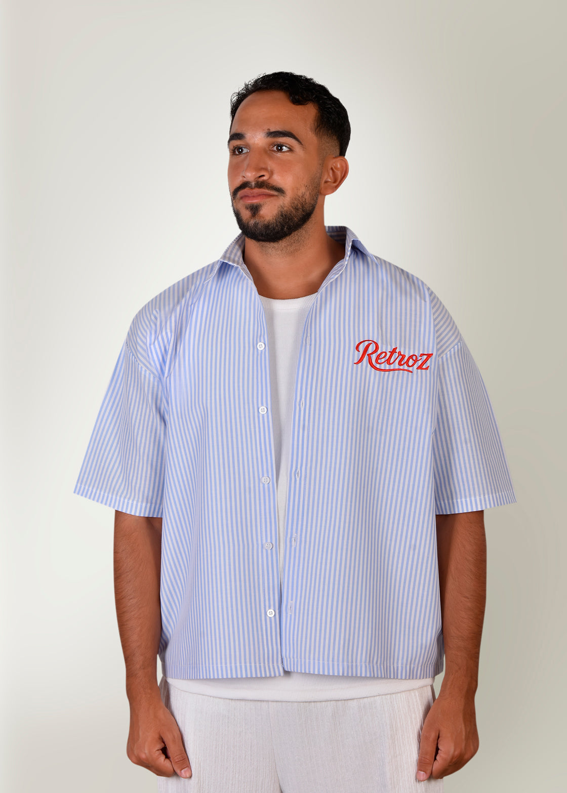 Blue Box-Fit Shirt