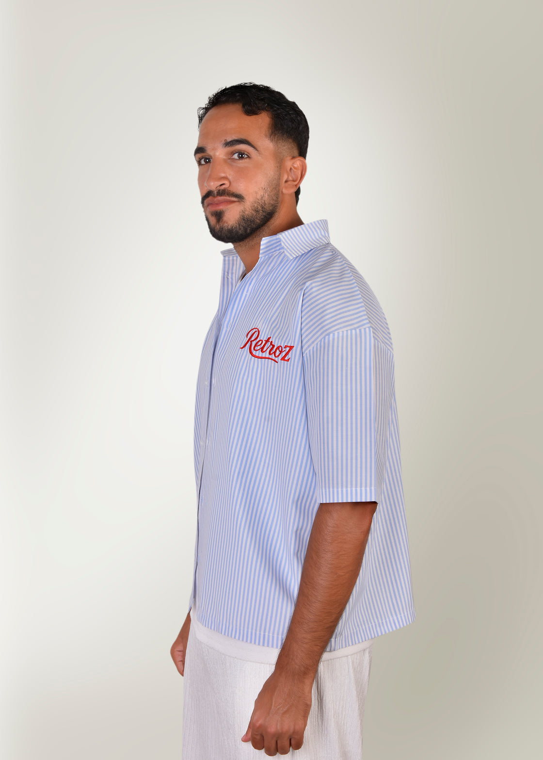 Blue Box-Fit Shirt
